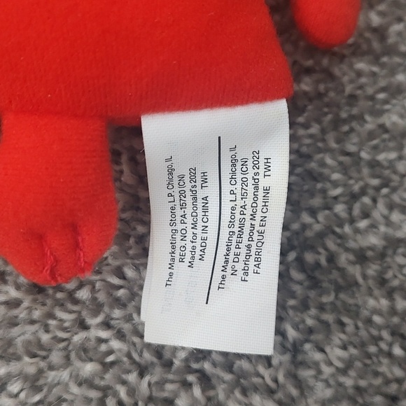 Mr. Men Little Miss Mr. Strong Hanging Plush Toy - Made For McDonalds In 2022 - Picture 5 of 6